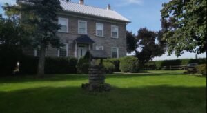 Our Montreal Centre front view of main building brick with grey roof